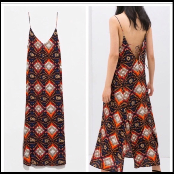 Zara Tribal Aztec Maxi Dress - Picture 2 of 7